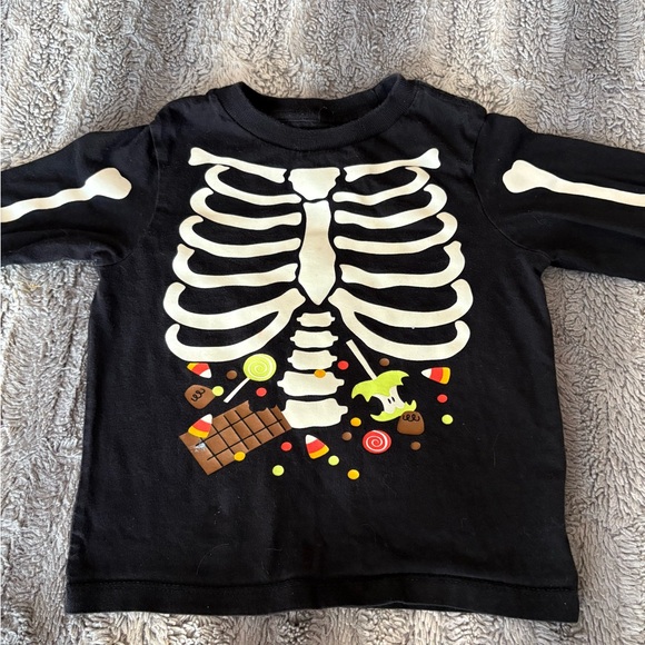 18M GLOW IN THE DARK Bones Long Sleeve Shirt - Picture 4 of 6